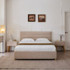 מיטה דגם עדן - סהרה בד טדי + ארגז מצעים ומזרן מתנה