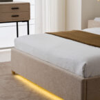 מיטה דגם עדן - סהרה בד טדי + ארגז מצעים ומזרן מתנה