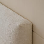 מיטה דגם עדן - שמנת בד טדי + ארגז מצעים ומזרן מתנה