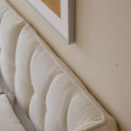 מיטה דגם פריז - שמנת בד טדי + מזרן במתנה