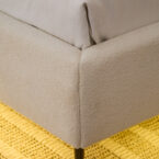 מיטה דגם פריז - שמנת בד טדי + מזרן במתנה