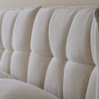 מיטה דגם פריז - שמנת בד טדי + מזרן במתנה