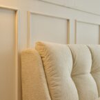 מיטה דגם רויאל - שמנת בד טדי + מזרן במתנה