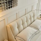 מיטה דגם רויאל - שמנת בד טדי + מזרן במתנה