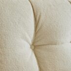 מיטה דגם רויאל - שמנת בד טדי + מזרן במתנה