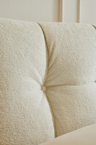 מיטה דגם רויאל - שמנת בד טדי + מזרן במתנה