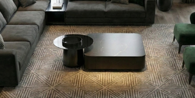 שולחן סלון דגם טאו שחור