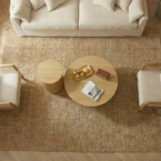 שולחן סלון דגם רטרו בגוון אלון טבעי