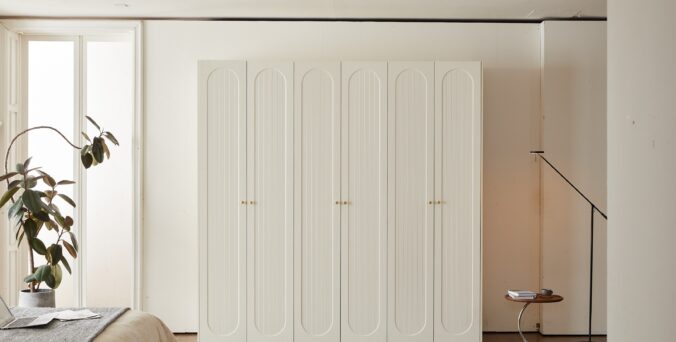 ארון דגם אופל - 6 דלתות גוון שמנת