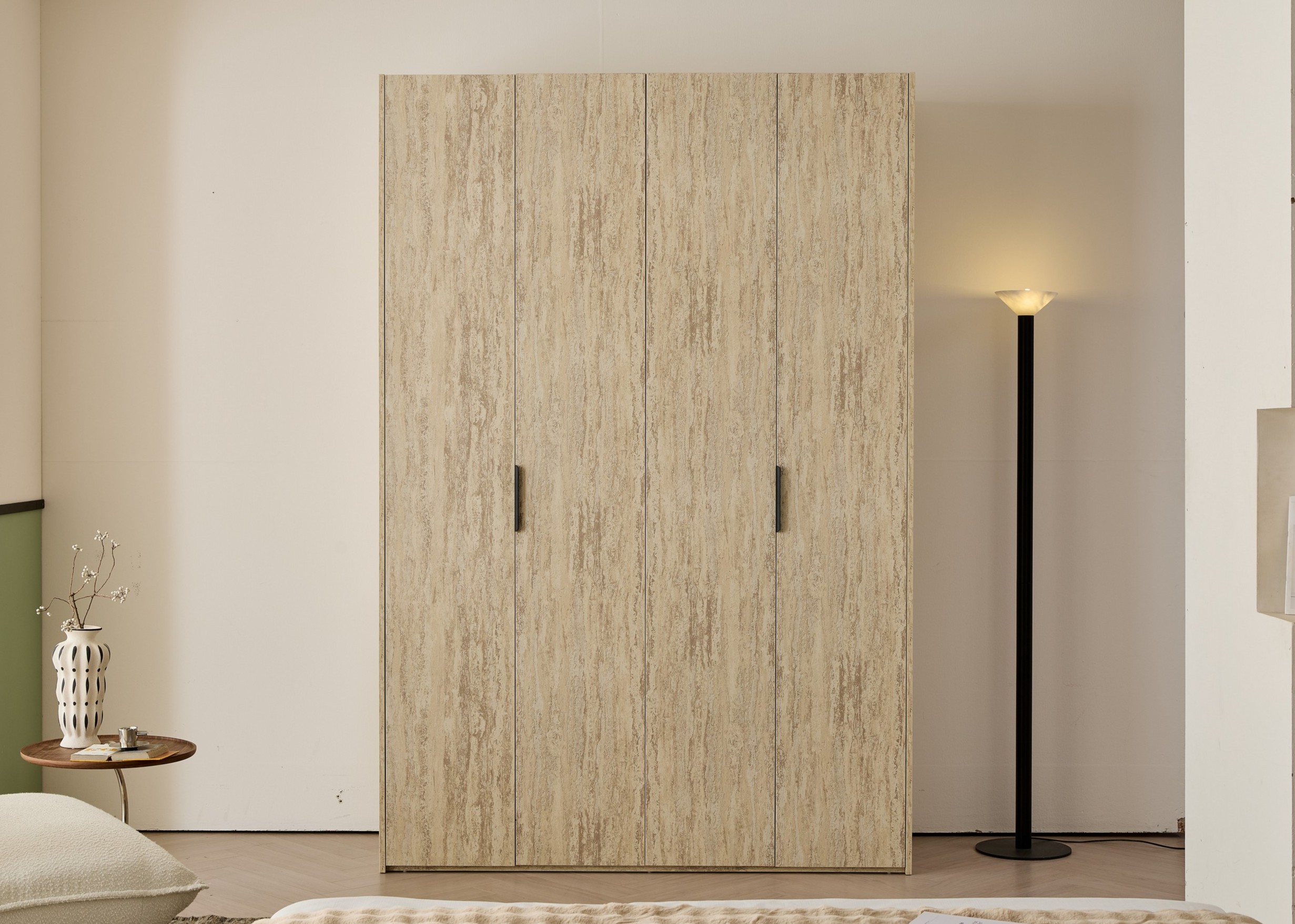 ארון דגם בראשית - 4 דלתות גוון טרוורטין