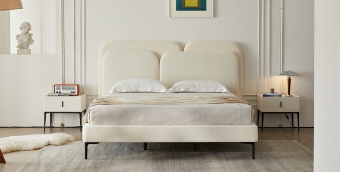 מיטה דגם איביזה ‎‏- שמנת + מזרן מתנה