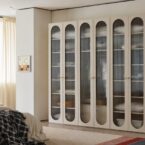 ארון דגם אגם 6 דלתות בגוון סהרה + תאורה