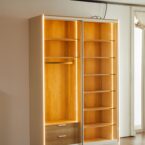 ארון הזזה דגם לין 2 דלתות בגוון שמנת 160/240