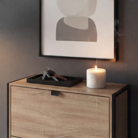 ארון נעליים דגם אורן גוון אלון