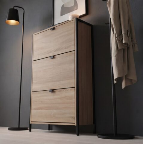 ארון נעליים דגם אורן גוון אלון