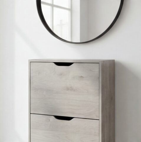 ארון נעליים דגם איתן בגוון אפור