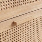 ארון נעליים דגם איתן בגוון אלון + ראטן