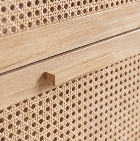 ארון נעליים דגם איתן בגוון אלון + ראטן