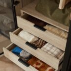 ארון דגם רז 6 דלתות בגוון טרוורטין + תאורה