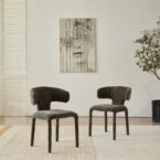 כיסא דגם לורן אפור כהה