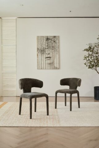 כיסא דגם לורן אפור כהה