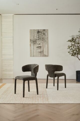 כיסא דגם לורן אפור כהה