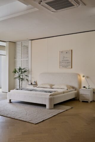 מיטה דגם אתונה - שמנת + מזרן במתנה