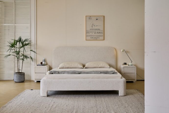 מיטה דגם אתונה - שמנת + מזרן במתנה