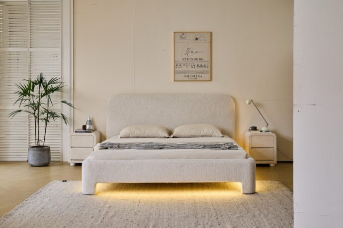 מיטה דגם אתונה - שמנת + מזרן במתנה