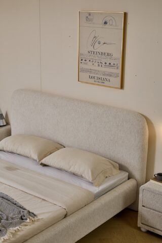 מיטה דגם אתונה - שמנת + מזרן במתנה