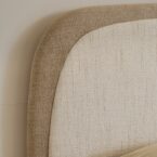 מיטה דגם ונציה - שמנת FABRIC + מזרן מתנה