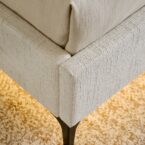 מיטה דגם ונציה - שמנת FABRIC + מזרן מתנה