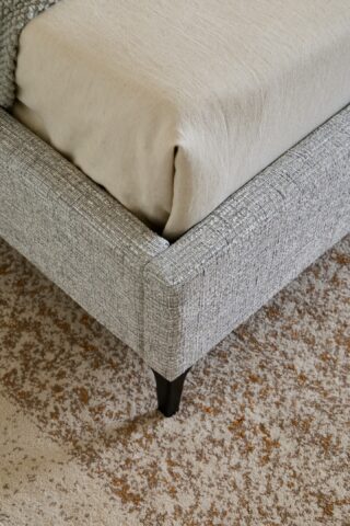 מיטה דגם ונציה - אפור FABRIC + מזרן מתנה