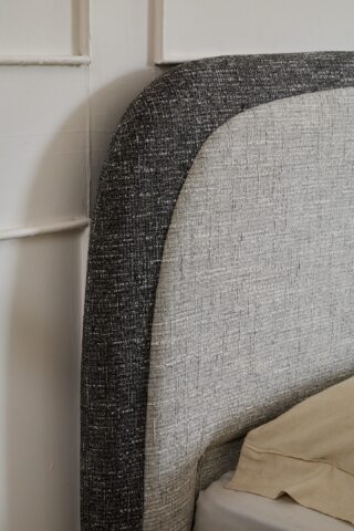 מיטה דגם ונציה - אפור FABRIC + מזרן מתנה