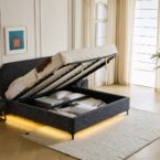 מיטה דגם סימפל - שחור + ארגז מצעים ומזרן מתנה