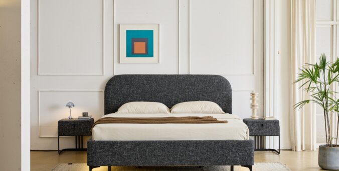 מיטה דגם סימפל - שחור + ארגז מצעים ומזרן מתנה