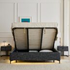 מיטה דגם סימפל - שחור + ארגז מצעים ומזרן מתנה