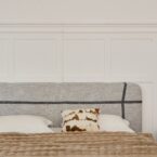 מיטה דגם פראג - אפור FABRIC + מזרן מתנה