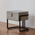 מיטה דגם פראג - אפור FABRIC + מזרן מתנה