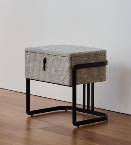 מיטה דגם פראג - אפור FABRIC + מזרן מתנה