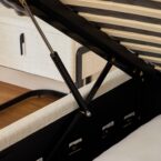 מיטה דגם פראג - שמנת FABRIC + ארגז מצעים ומזרן מתנה