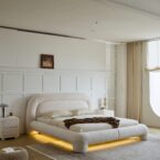 מיטה דגם רוברטו - שמנת בוקלה + מזרן במתנה