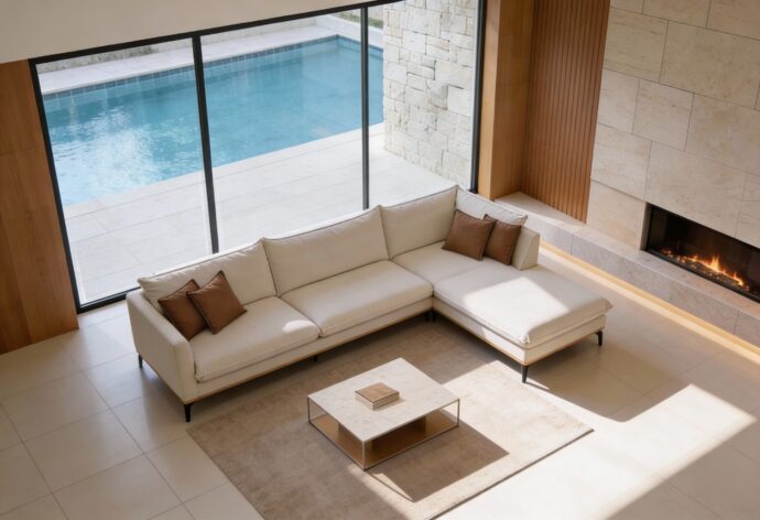 סלון דגם רותם שמנת 300 ס