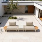 פינת חוץ דגם טנריף בגוון שמנת