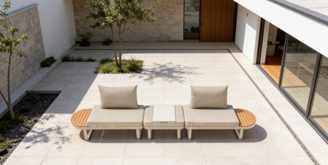 פינת חוץ דגם טנריף בגוון שמנת