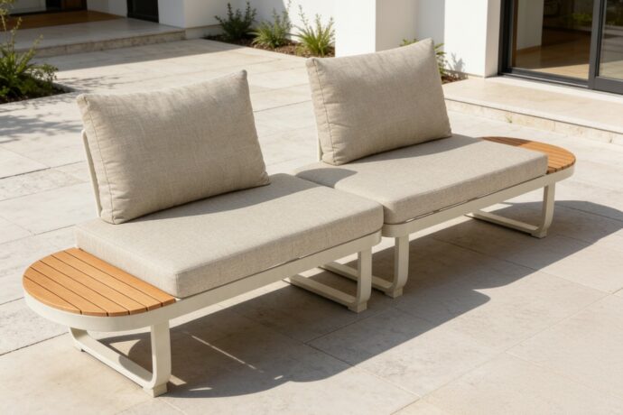 פינת חוץ דגם טנריף בגוון שמנת