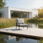 פינת חוץ דגם כרתים בגוון אפור