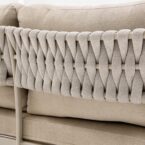 פינת חוץ דגם כרתים בגוון שמנת