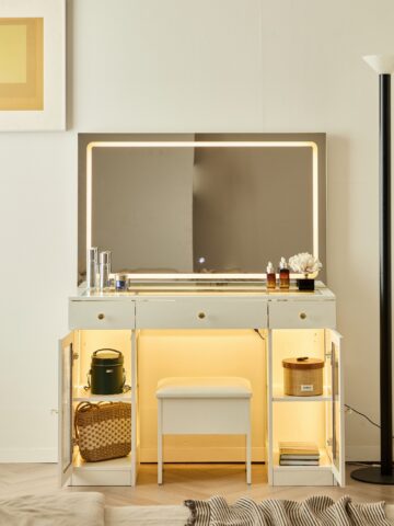 קומודה ומראה דגם אורן