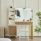 קומודה ומראה דגם ענבר